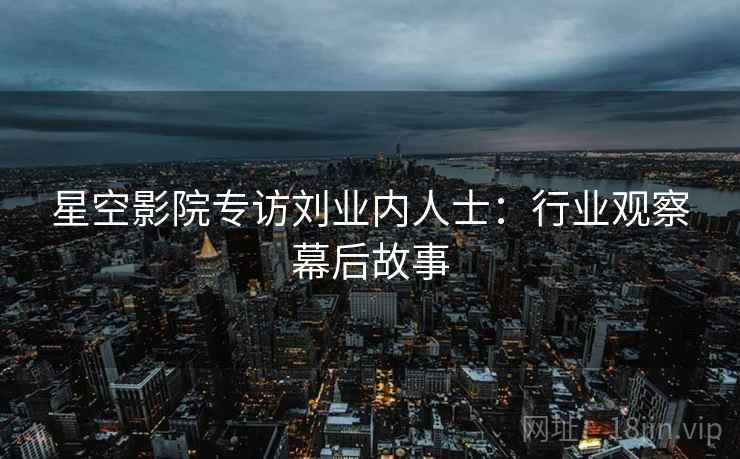 星空影院专访刘业内人士：行业观察幕后故事